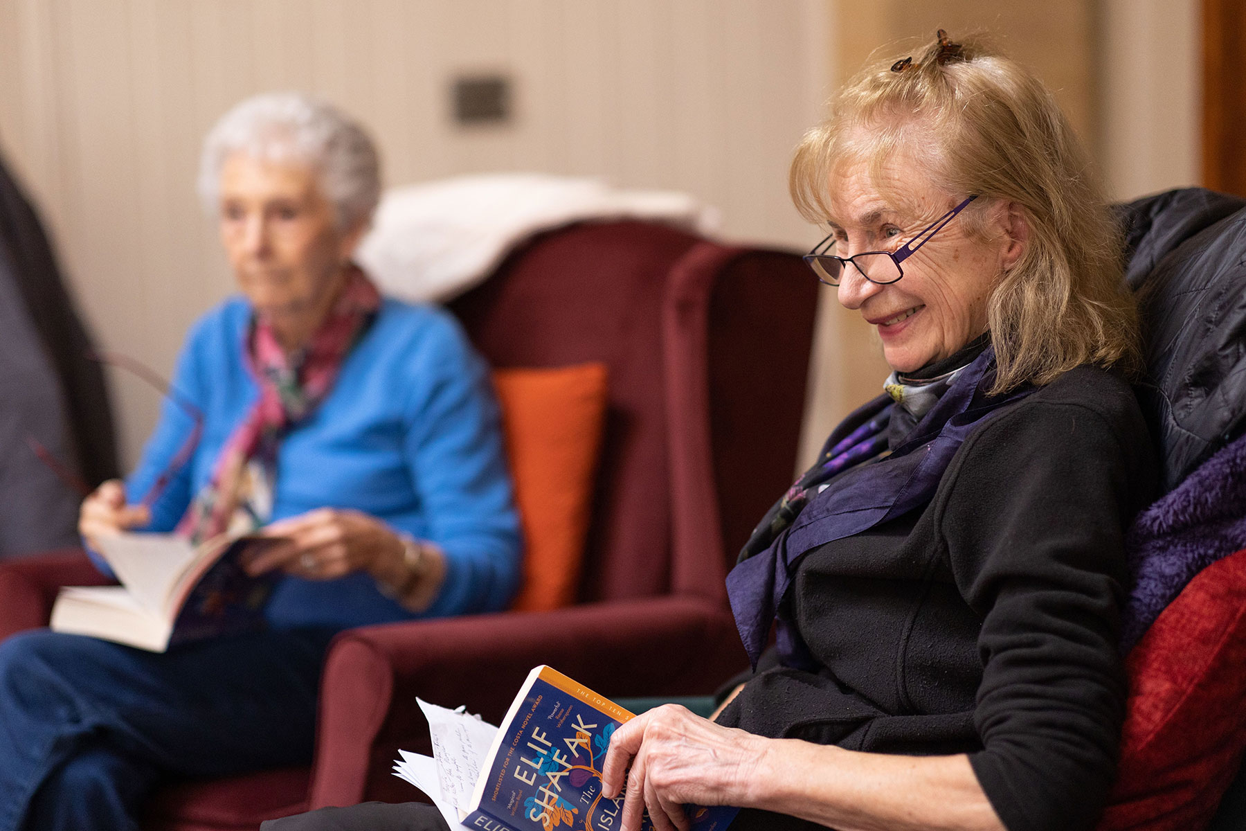 seniors discussing book