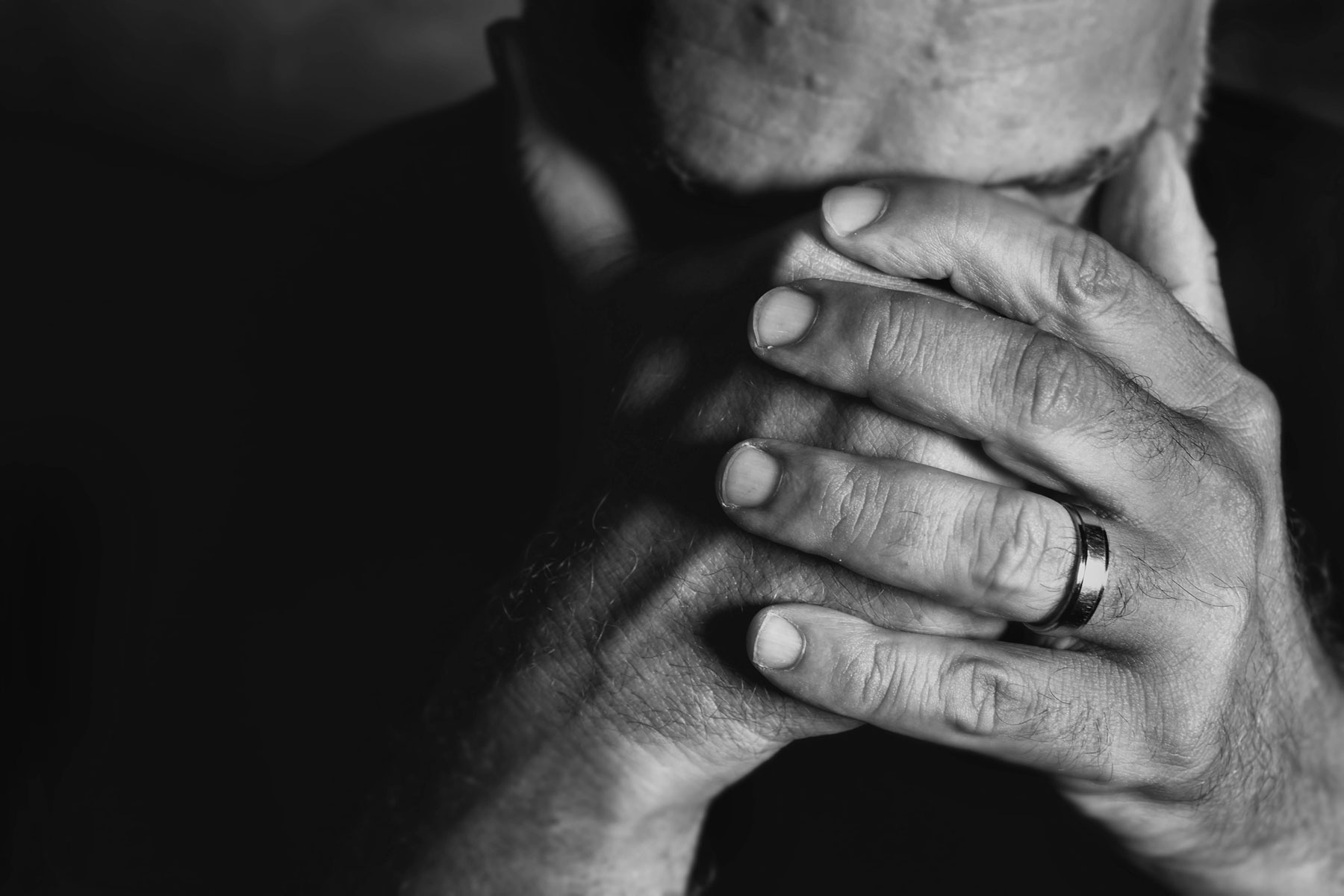 senior with depression