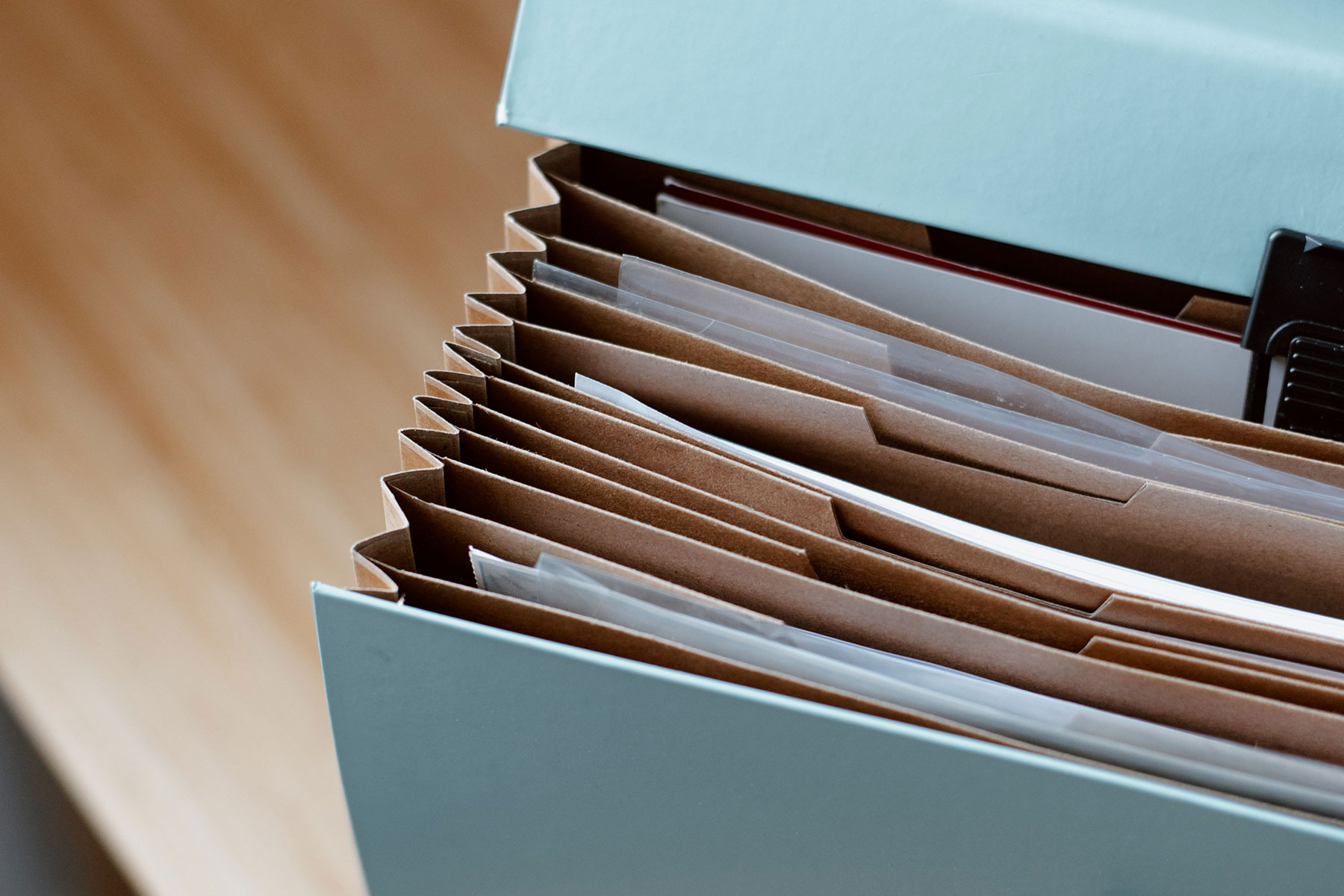 important papers in folders