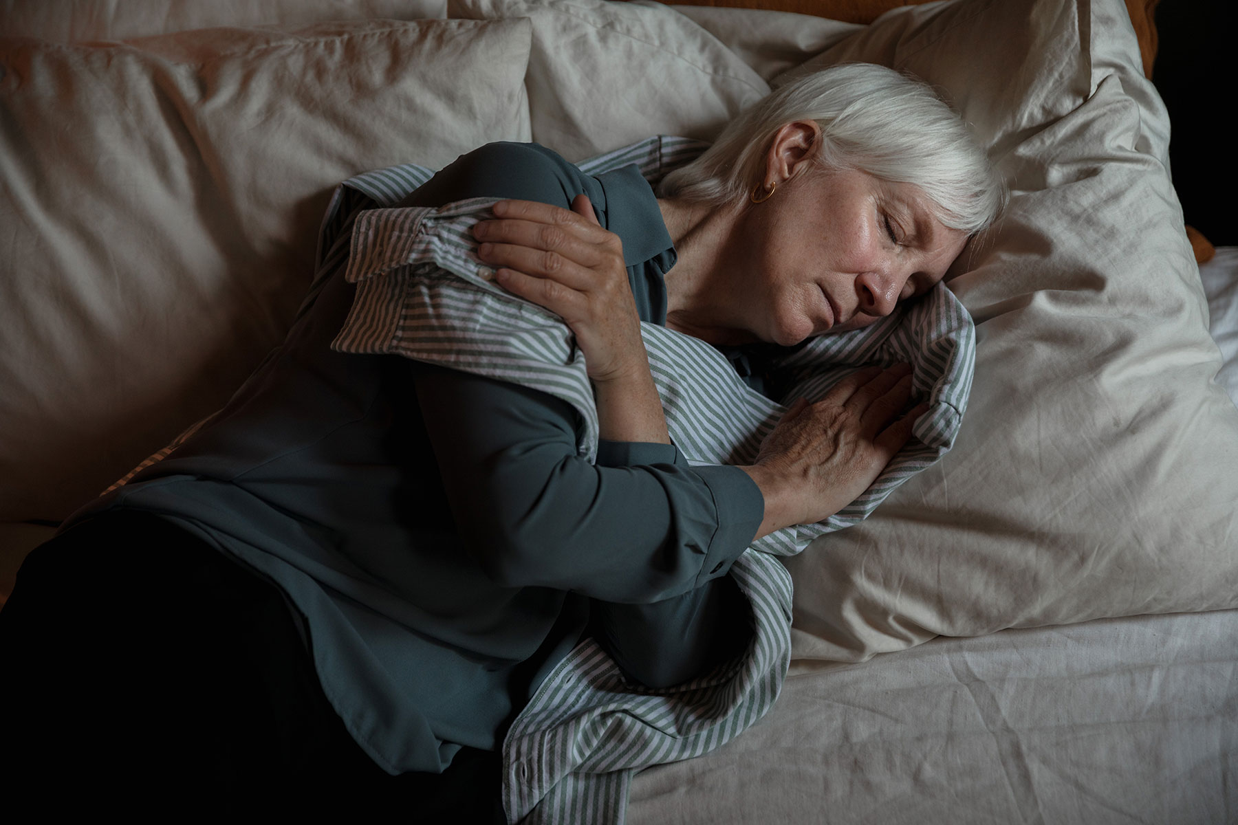 senior sleeping