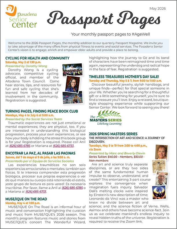 May 2026 Passport Pages