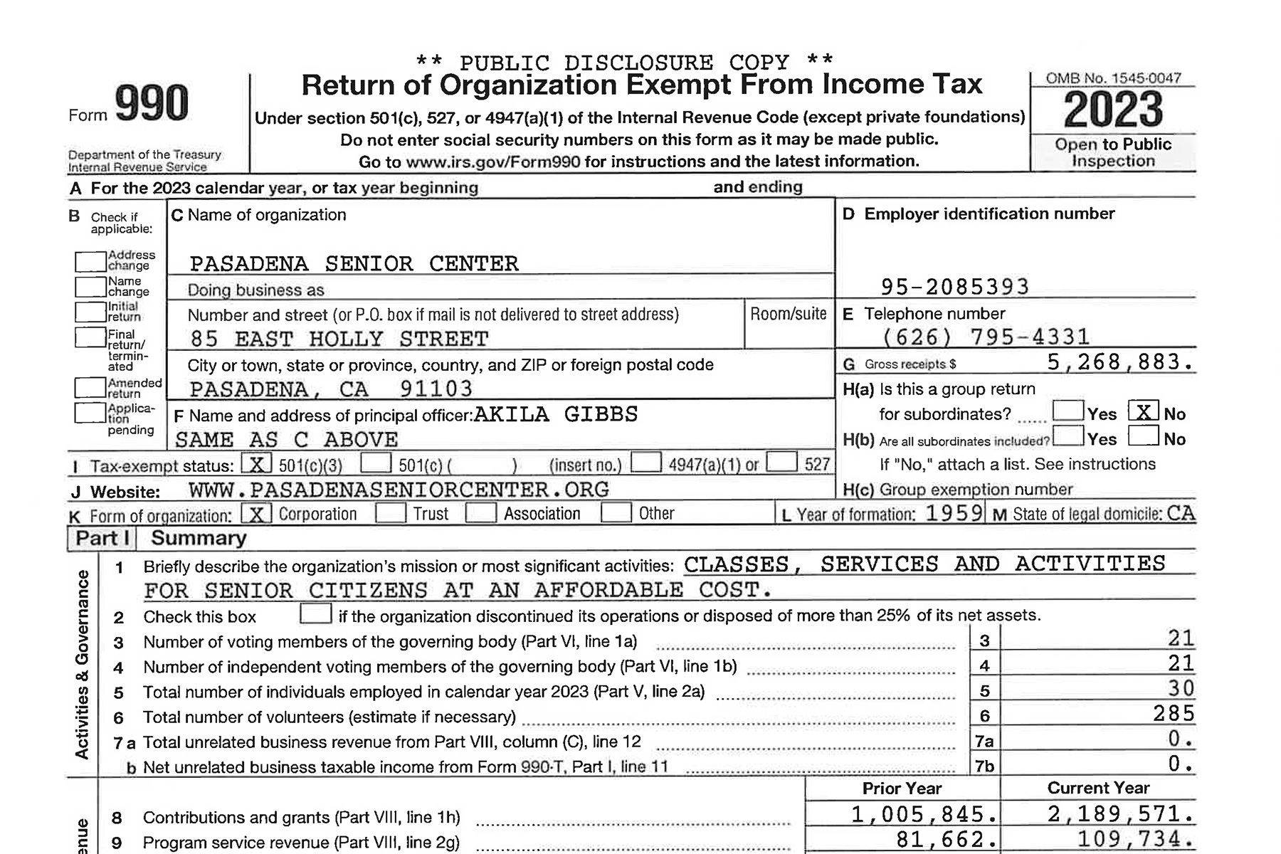 Tax Form 990