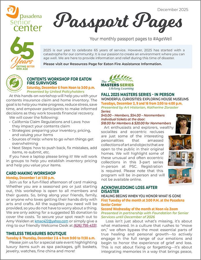 December 2025 Passport Pages